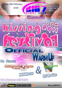 Kissing Festival 2k11 Official Warm Up mazais plakāts