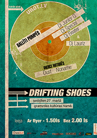 drifting shoes poster small